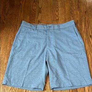 Walter Hagen Blue Flat Front Tailored Shorts